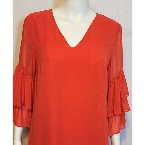 CeCe from Nordstrom Mini Dress w/ Sheer Ruffled Sleeve - Size 4 - Picture 5 of 12